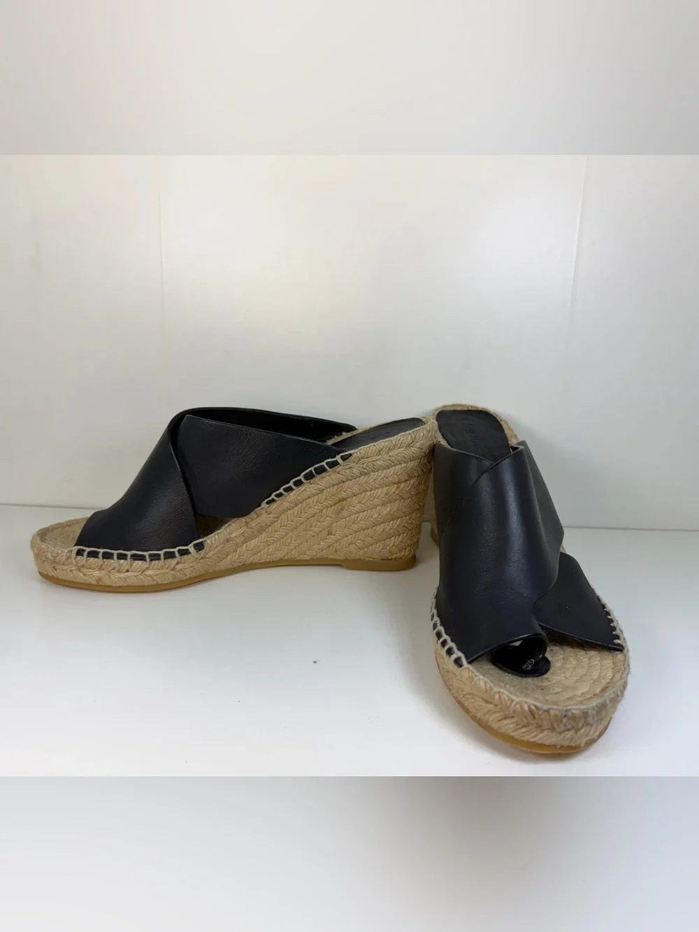 Vince black leather